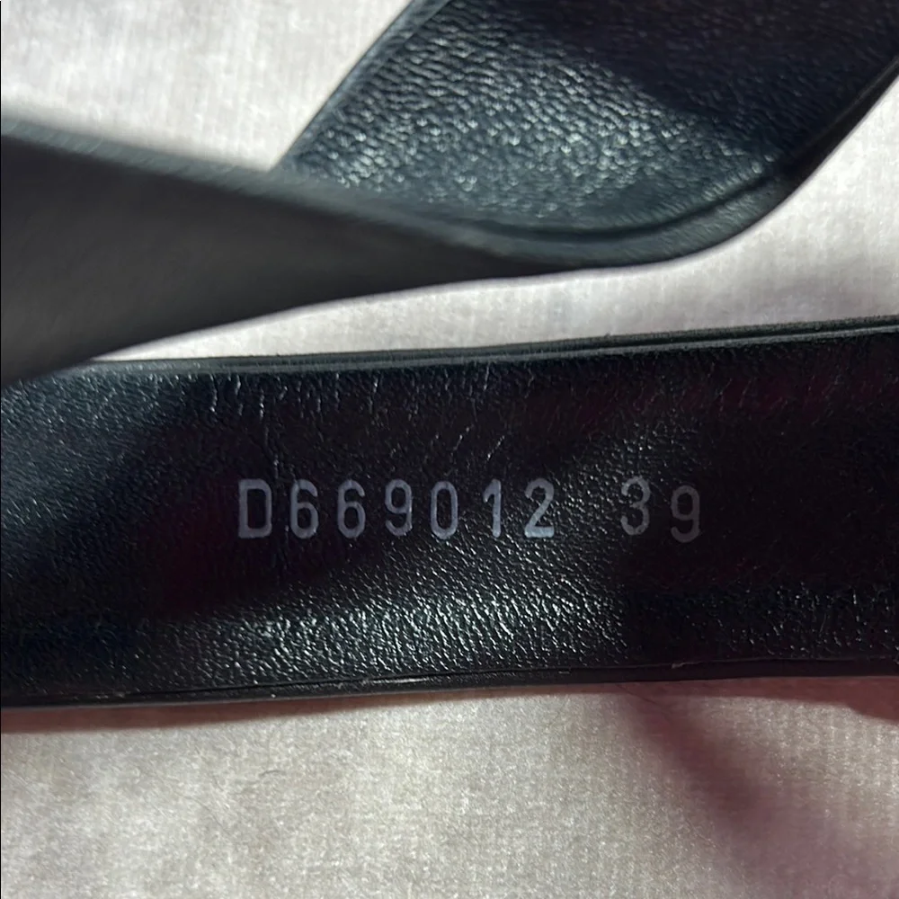 NWT AGL Janis Sandal Black Platform Sandals Heel Ankle Wrap Buckle Size 39